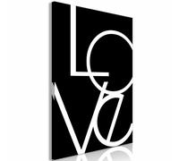Paris Prix Black & White : Love - 80x120 cm