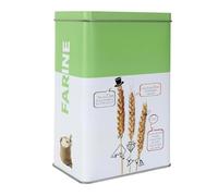 Paris Prix Boîte à Farine en Métal Ludique 18cm Vert