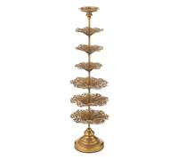 Paris prix Bougeoir Déco en Métal Arbre 79cm Or - 79,5 cm