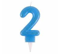 Paris Prix Bougie Anniversaire paillette Chiffre 2