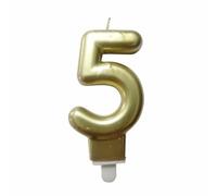 Paris prix Bougie d'Anniversaire "Chiffre 5" - Or