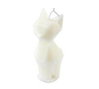 Paris prix Bougie Déco Chat Arty 13cm - Blanc