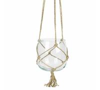 Paris Prix Boule en Verre Suspendue Chanvre 18cm Transparent