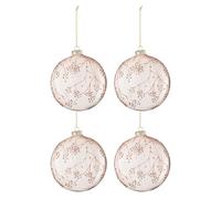 Paris prix Boules de Noël en verre - Rose