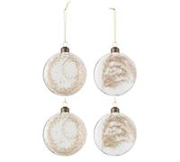 Paris prix boules de Noël Pampas - Transparent