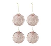 Paris prix Boules de Noël verre - Rose