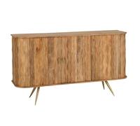 Paris Prix Buffet 3 Portes en Bois Curve 152cm Naturel