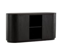 Paris prix Buffet bahut design nervuré - Noir