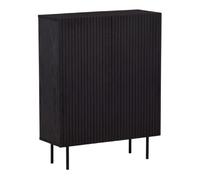 Paris prix Buffet Bjorkon design nervuré - Noir