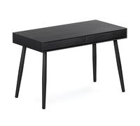 Paris Prix Bureau Design 2 Tiroirs Carson 120cm Noir