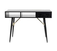 Paris prix Bureau design avec tiroir - Noir