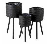 Paris Prix Cache-Pots Design Cuye Noir