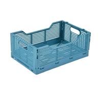 Paris prix Cagette de rangement pliante - Bleu minéral