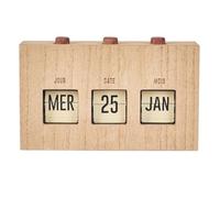Paris Prix Calendrier Perpétuel Flip Flap 19cm Naturel