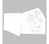 Paris Prix Cartes de Noël à Colorier - Blanc - 14 cm