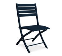 Paris Prix Chaise de jardin pliante Marius en aluminium - Bleu marine