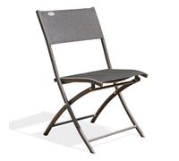 Paris prix Chaise de jardin pliante - Gris anthracite