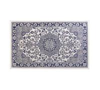 Douceur d'Intérieur Tapis rectangle Cherine 68 x 110 cm Viscose tissée Bleu