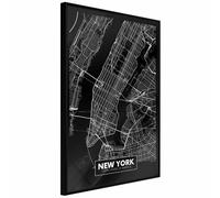Paris Prix City Map New York Dark