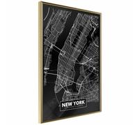 Paris prix City Map New York Dark - 60 cm