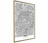 Paris Prix City Map Paris 40 x 60 cm - Or