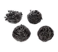 Paris Prix Clean House - Lot de 4 Tampons à Récurer Boule 6cm Gris
