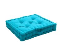 Paris Prix Coussin de Sol Uni Panama 50x50cm Turquoise