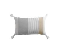 Paris Prix Coussin Déco à Pompons Iliade 30x50cm Gris