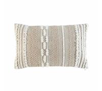 Paris Prix Coussin Déco Blanca Naturel & Blanc 30 x 50 cm