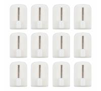 CMP Lot de 12 ADHESIF Crochet Rideau X4 PP Code D18622