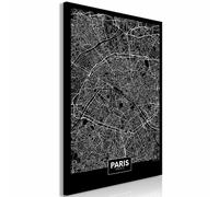 Paris Prix Dark Map of Paris 40x60
