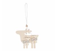 Paris prix déco Noël renne à suspendre - Beige
