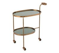 Paris prix Desserte de cuisine métal - Bronze