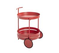 Paris prix Desserte de cuisine ronde - Rouge corail