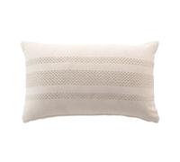 Douceur d'Intérieur - Coussin déhoussable Naturel 30x50 cm - Coton jacquard - Beige