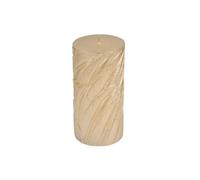 Bougie Pilier Déco Embossée Efola 14cm Or Mat