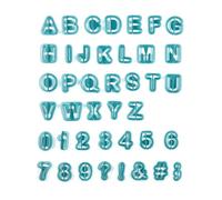 Paris Prix Emporte-Pièces Lettres & Chiffres 3cm Bleu