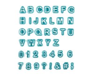Paris Prix Emporte-Pièces Lettres & Chiffres 3cm Bleu