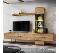 Paris Prix Ensemble Meuble TV Design Rise 240cm Chêne