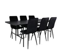 Paris prix Ensemble table & 6 chaises - Noir