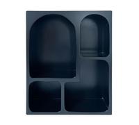 Paris prix Étagère Arche 4 niches - Noir
