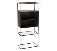 Paris Prix Étagère en métal Maryanne 132 cm Noir