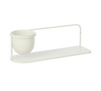 Paris Prix Étagère Murale avec Cache-Pot Duo 53cm Blanc