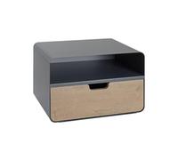 Paris Prix Étagère Murale avec Tiroir & Niche Korfu 38cm Anthracite