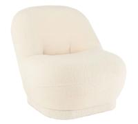 Paris prix Fauteuil bouclette design - Blanc