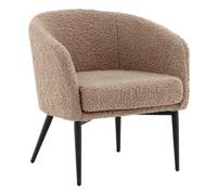 Paris prix Fauteuil bouclette Fluffy - Marron