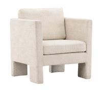 Paris prix Fauteuil bouclette Ragusa - Blanc