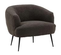 Paris prix Fauteuil crapaud bouclette - Gris foncé