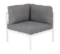 Paris prix Fauteuil d'angle de jardin - Gris & blanc