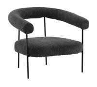 Paris prix Fauteuil design arrondi - Gris foncé